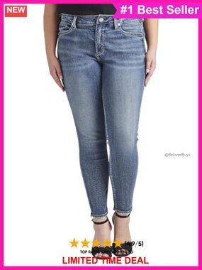 Curvy Fit Mid Rise Straight Leg Jeans Power Stretch Denim